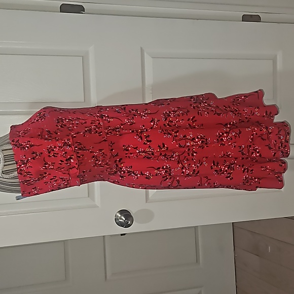 Xhilaration Women Smocked Wrap around Floral Multicolor Mini Dress Size L - Picture 13 of 15